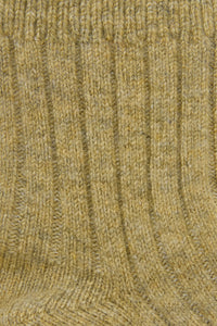 Princess Highway - Olive Warm Wool Rib Socks - olive