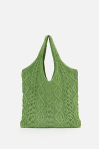 Princess Highway - Cable Knit Bag - green