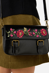 Princess Highway - Joelle Embroidered Satchel - black
