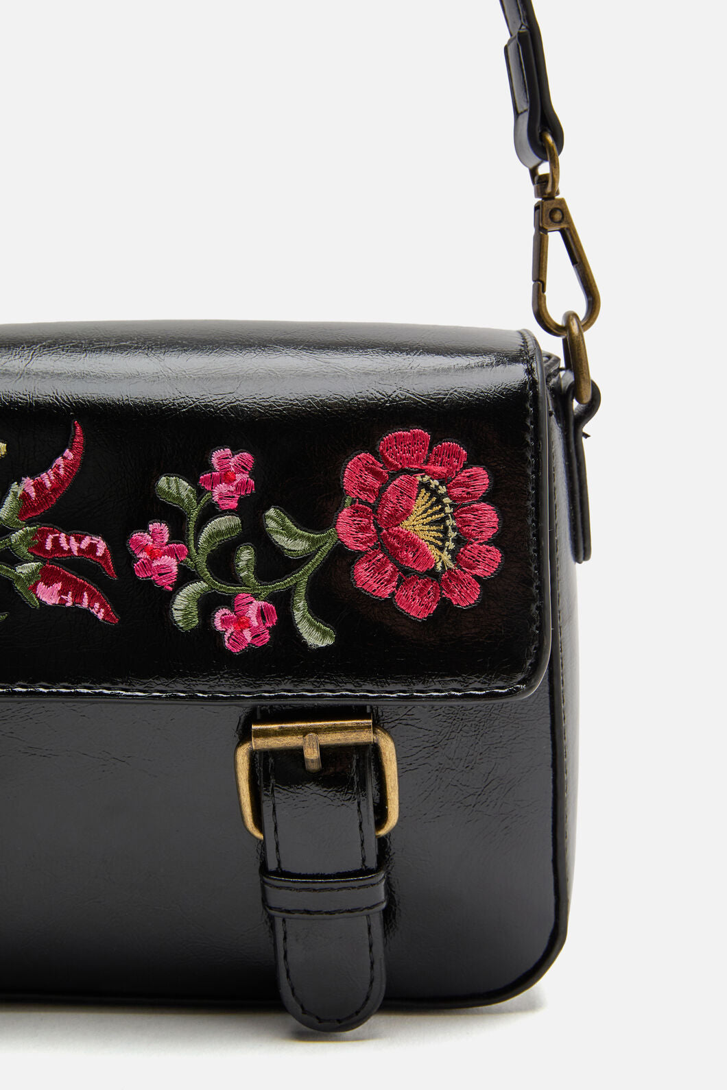 Princess Highway - Joelle Embroidered Satchel - black