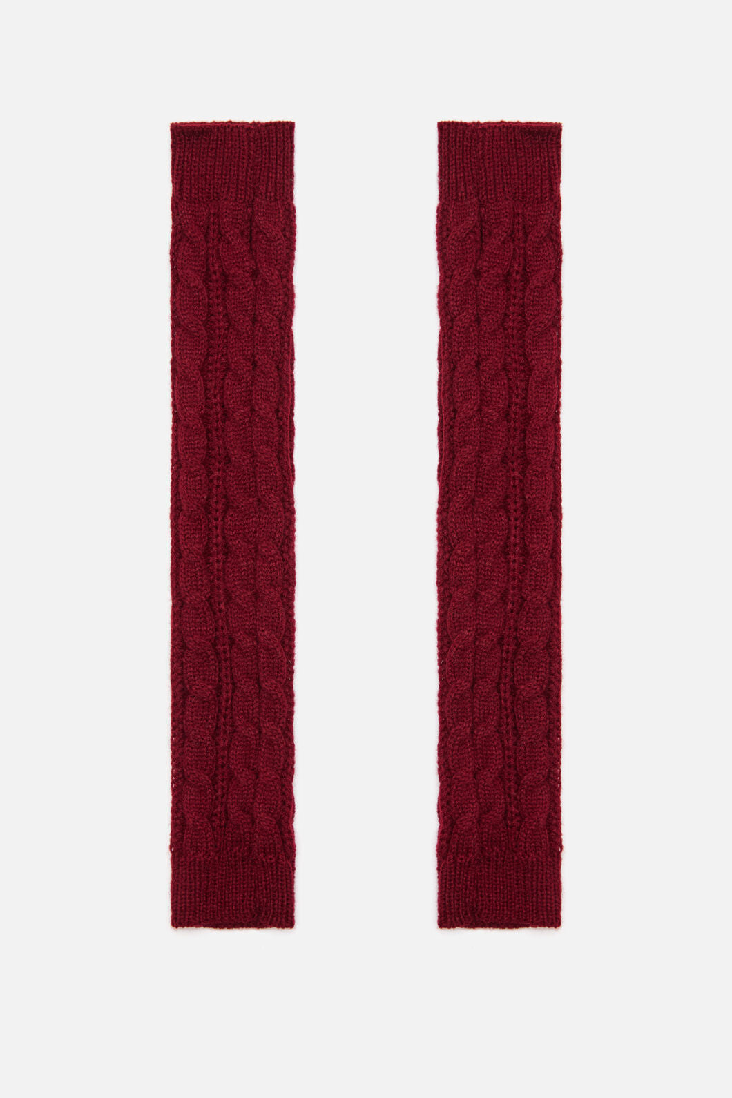 Princess Highway - Dark Red Long FingerlessGloves - dark-red