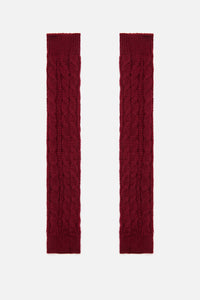 Princess Highway - Dark Red Long FingerlessGloves - dark-red