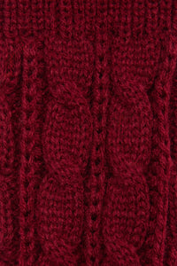 Princess Highway - Dark Red Long FingerlessGloves - dark-red