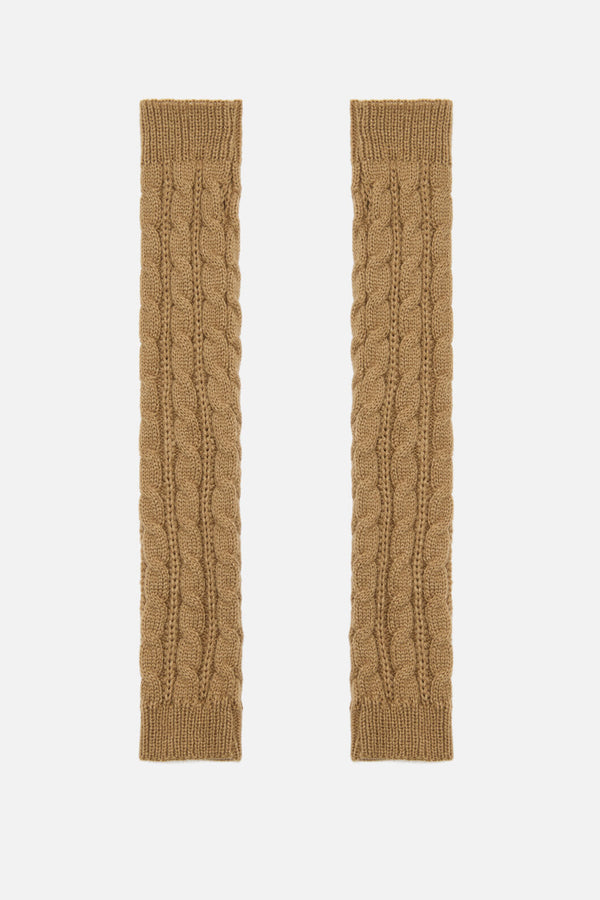 Princess Highway - Tan Long Fingerless Gloves - tan
