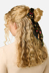 Princess Highway - Joelle Floral Scarf Scrunchie - black