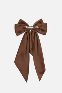 Princess Highway - Velvet Barrette Hair Clip - chocolate