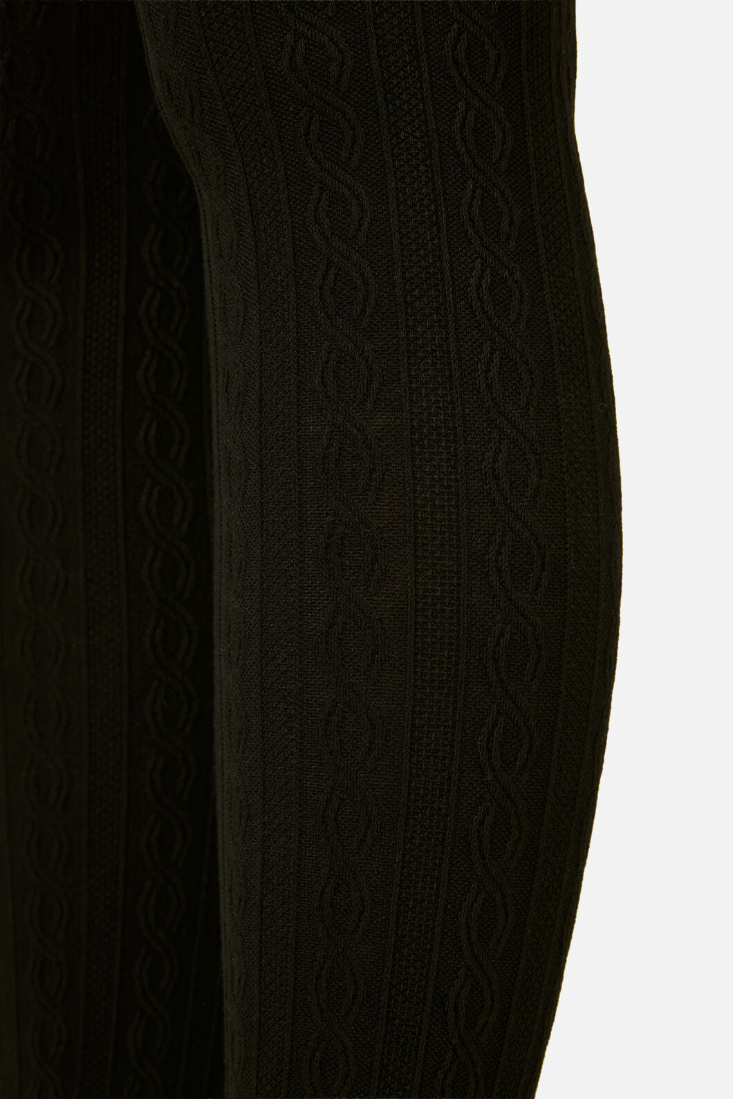 Princess Highway - Black Cable Knit Tights - black