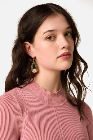 Princess Highway - Lotus Earrings - teal