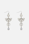 Princess Highway - Midnight Garden Moth Earrings - silver