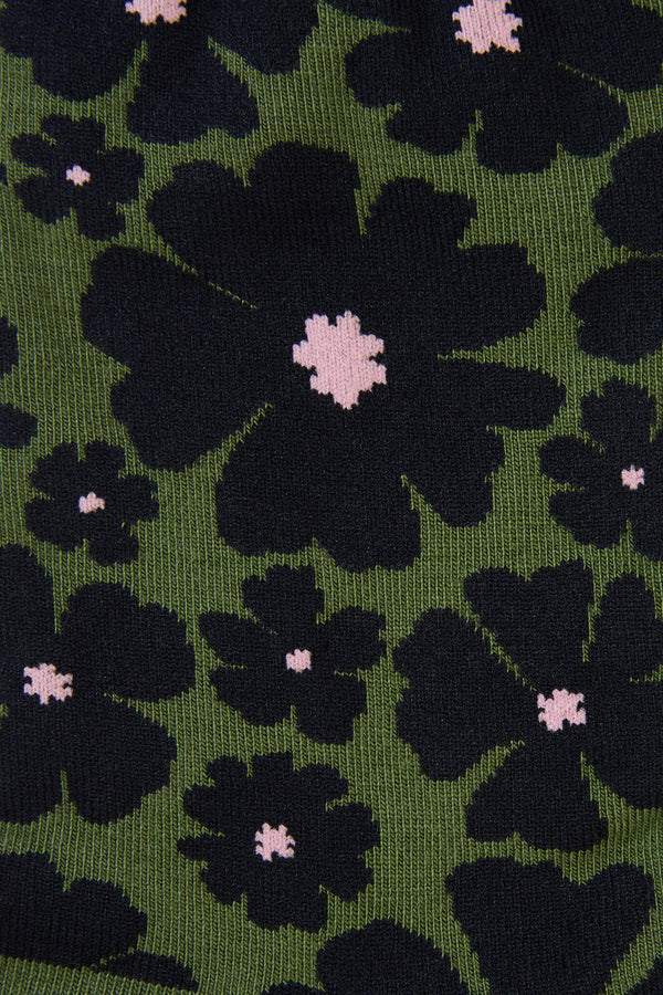 Princess Highway - Olive Donna Flower Sock - olive