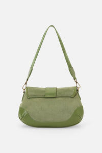 Princess Highway - Olive Faux Suede Buckle Bag - olive