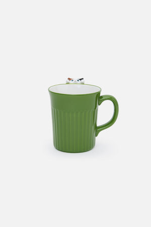 Princess Highway - Green Cute Cat Mug - green