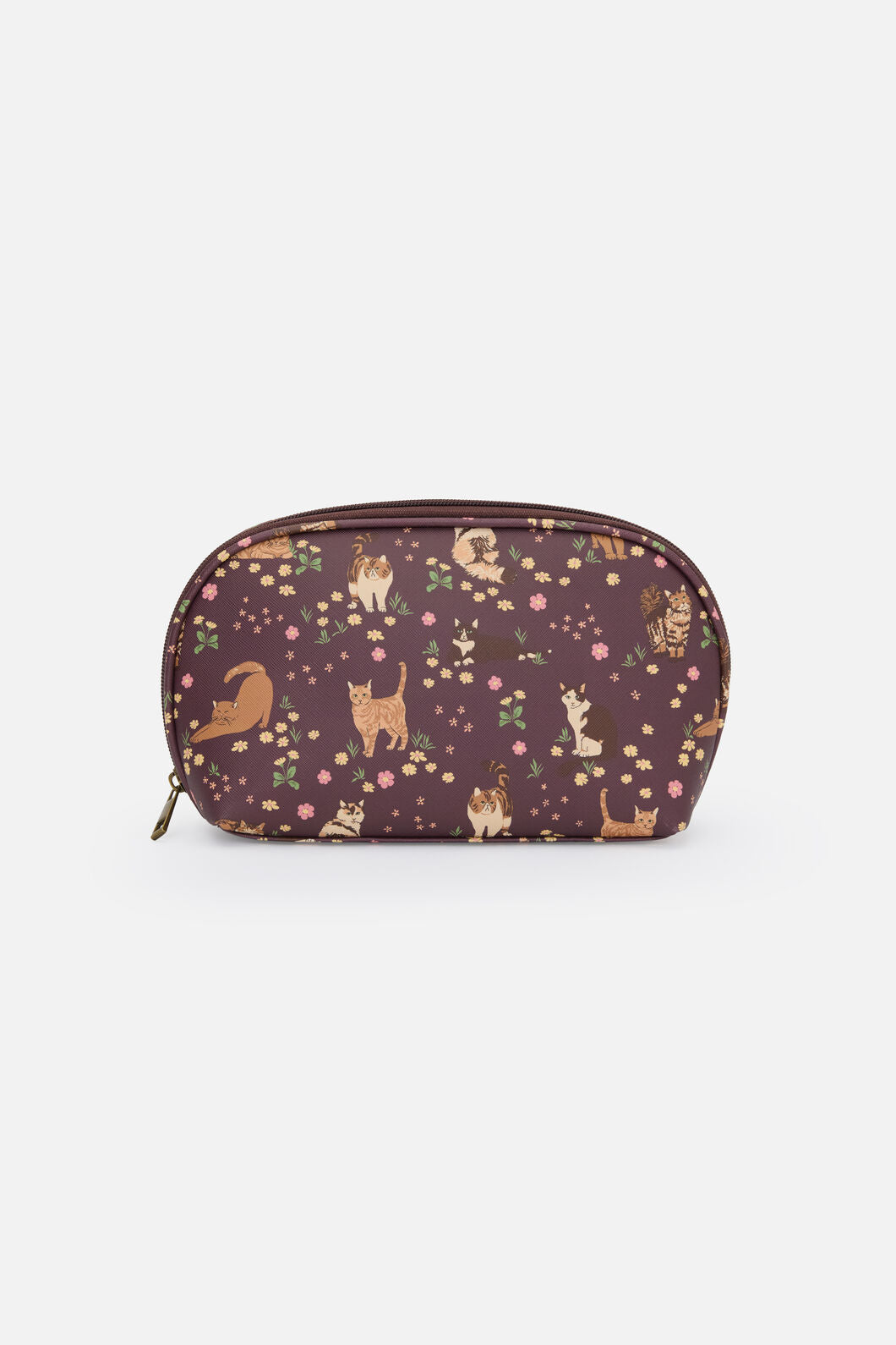 Princess Highway - Cute Cats PU Make Up Purse - plum