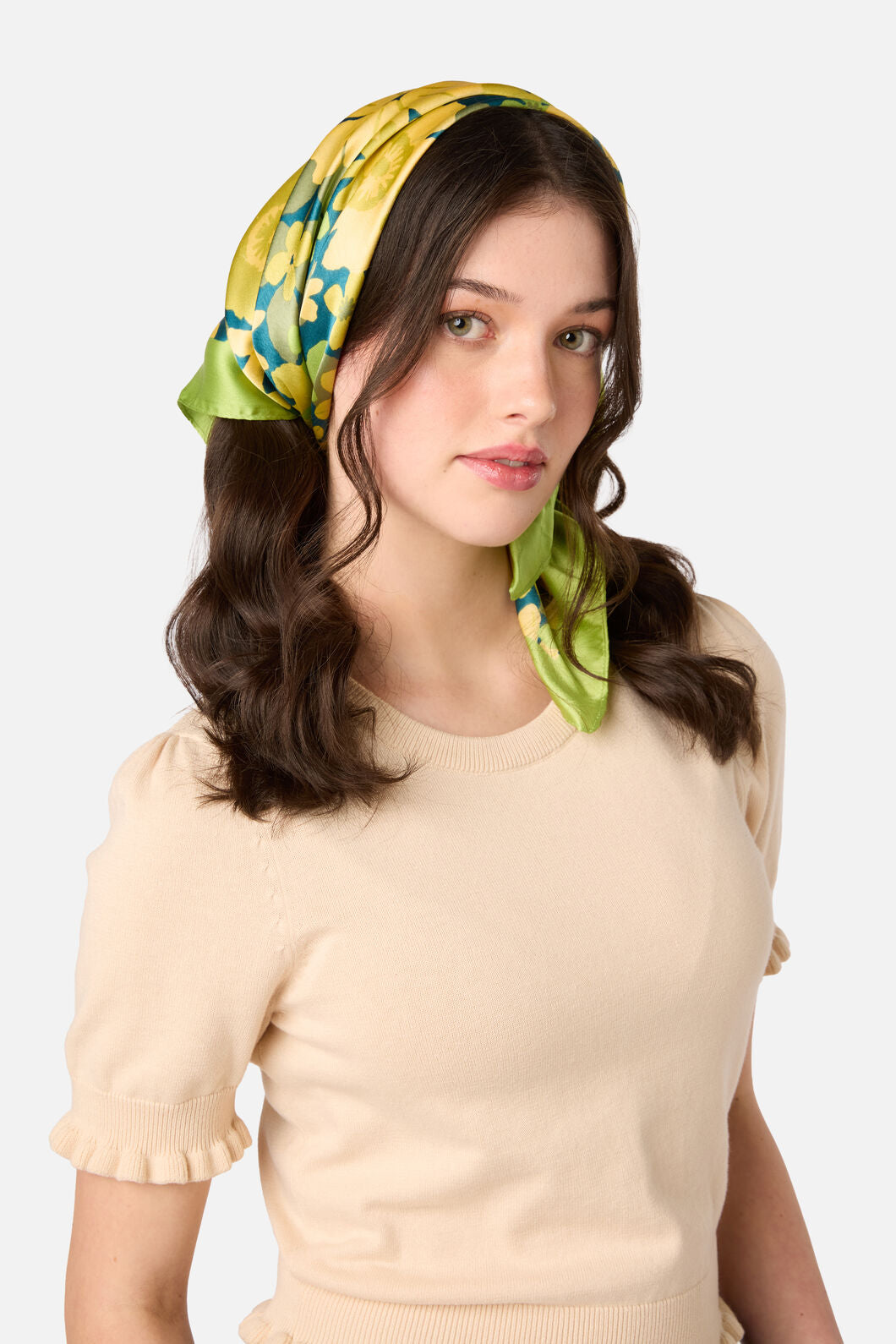 Princess Highway - Twiggy Satin Scarf - green