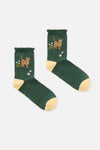Princess Highway - Green Cute Cat Sock - green