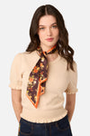 Princess Highway - Posy Narrow Head Scarf - chocolate