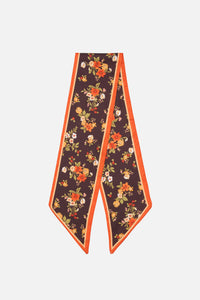 Princess Highway - Posy Narrow Head Scarf - chocolate