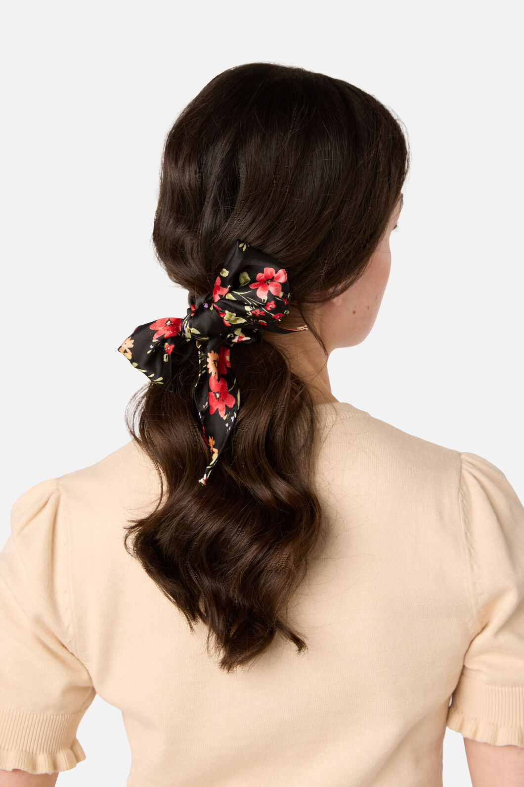 Princess Highway - Posy Scarf Scrunchie - black