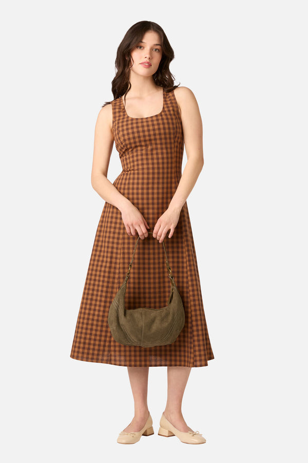 Princess Highway - Olive Boho Faux Suede Bag - olive