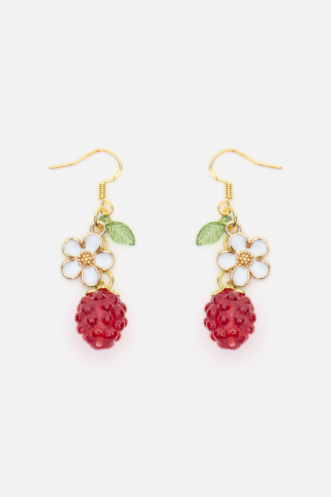 Princess Highway - Raspberry Earrings - red