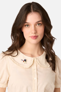Princess Highway - Fairy Wren Pin - blue