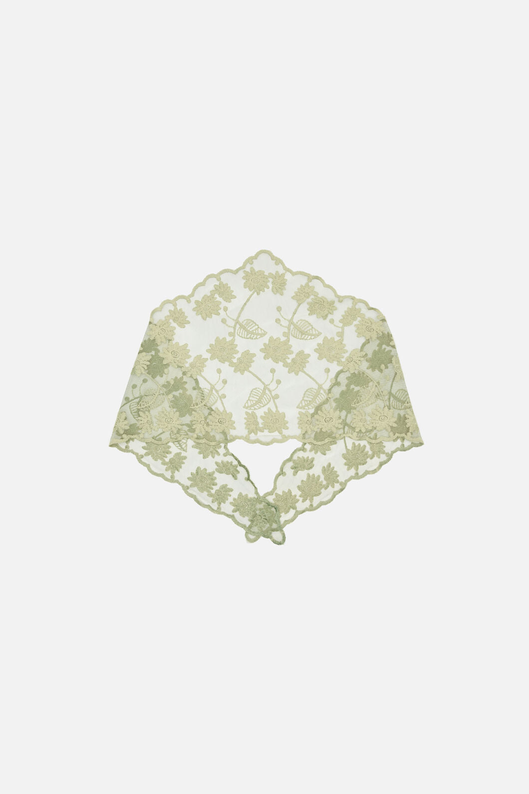 Princess Highway - Olive Lace Small Scarf - olive