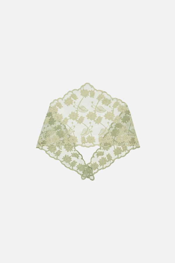 Princess Highway - Olive Lace Small Scarf - olive