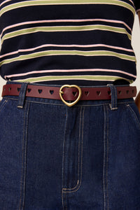 Princess Highway - Plum Heart To Heart Belt - plum
