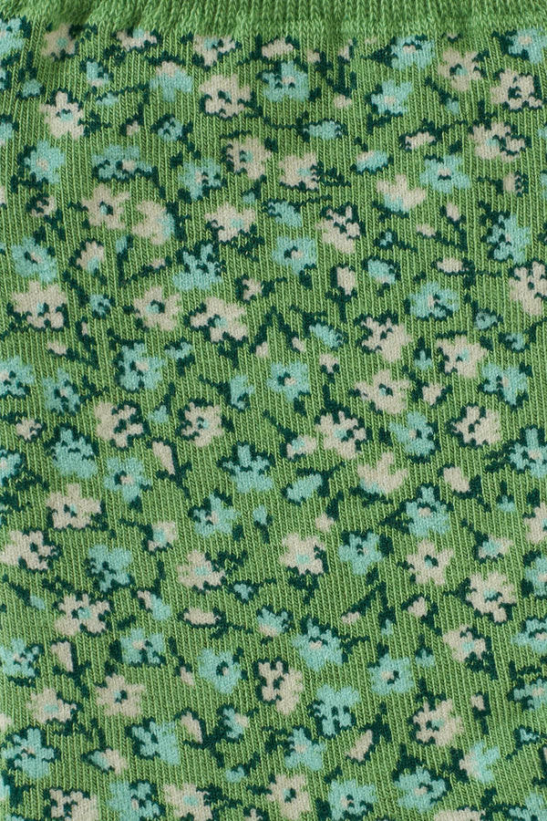Princess Highway - Green Ditsy Fleur Sock - green