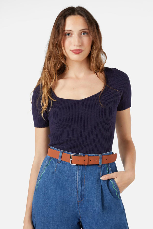 Princess Highway - Tan Faux Nubuck Belt - tan