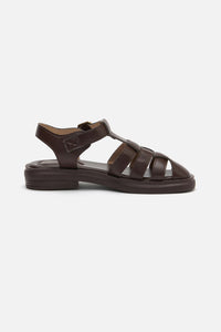 Princess Highway - Chocolate Wide Strap Sandal - chocolate