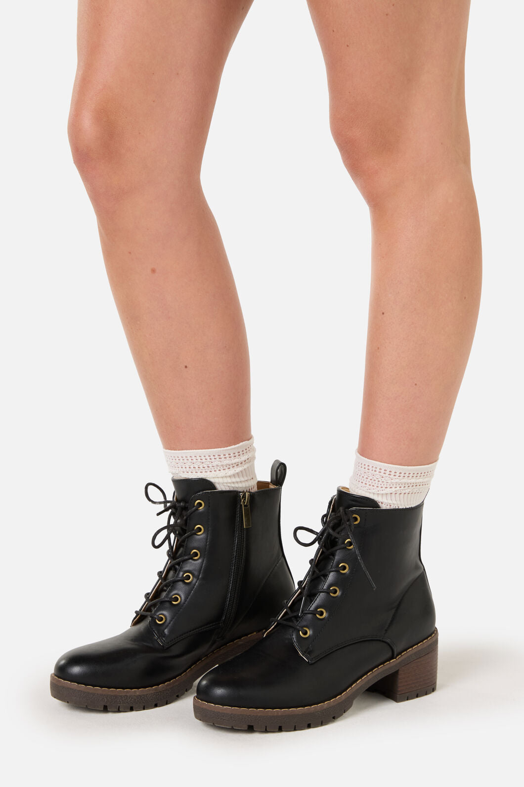 Princess Highway - Black Lace Up Boot - black
