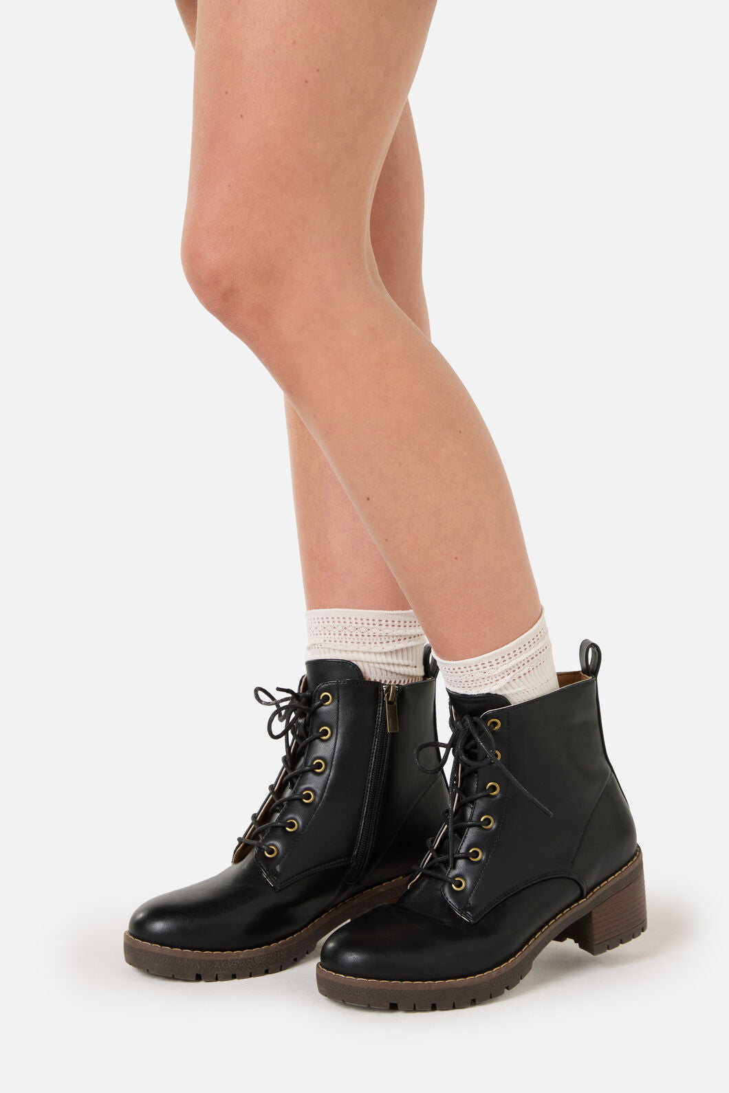Princess Highway - Black Lace Up Boot - black