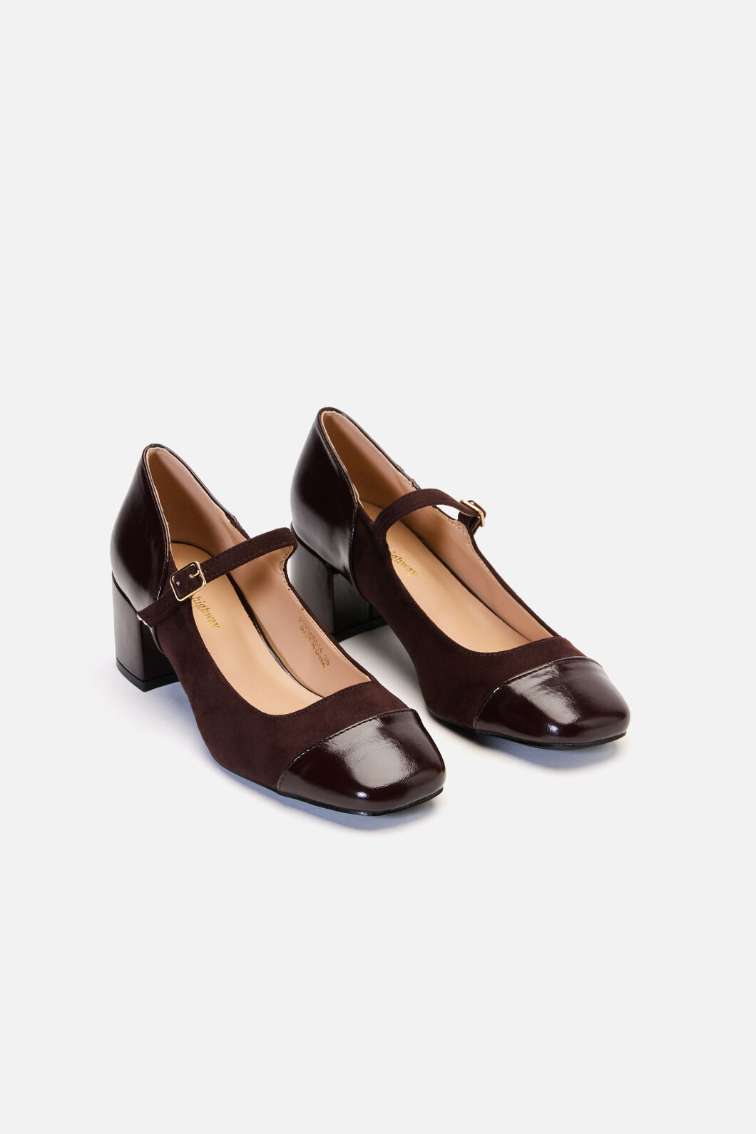 Princess Highway - Chocolate Two Fabric Mary Jane - chocolate
