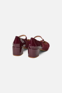 Princess Highway - Plum Two Fabric Mary Jane - plum
