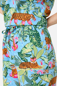 Scrubs With Love - Tiger Pool Scrub set - blue