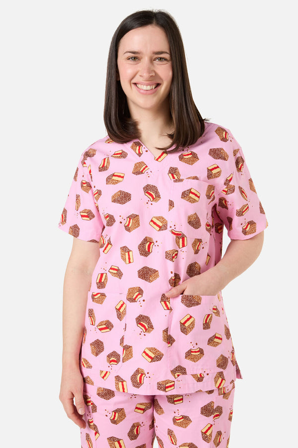 Scrubs With Love - LAMINGTON SCRUB SET - pink