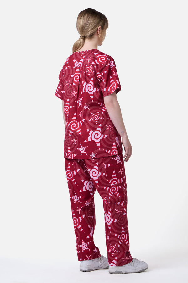 Scrubs With Love - STARRY NIGHT SCRUB SET - pink