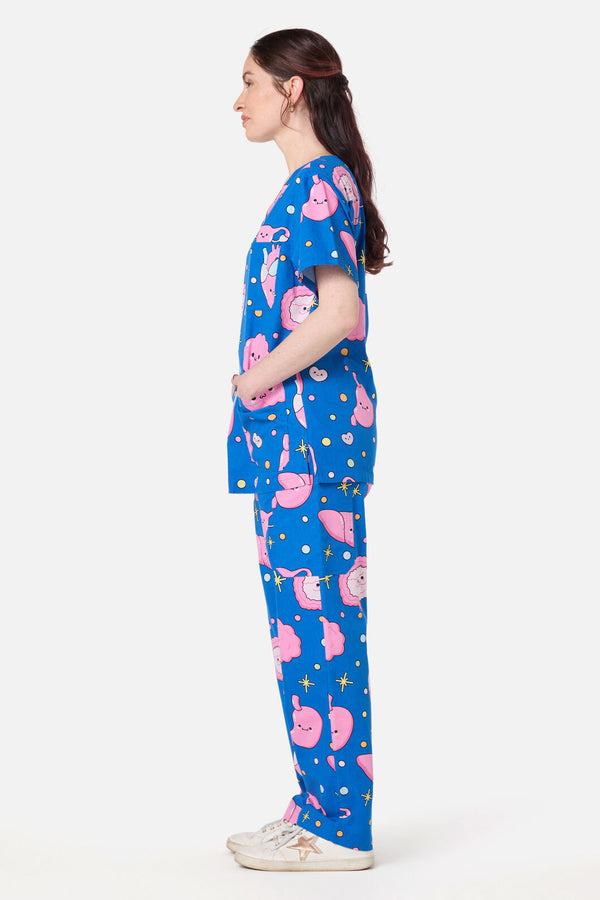 Scrubs With Love - Inside Cuties scrub set - navy