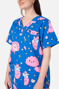 Scrubs With Love - Inside Cuties scrub set - navy