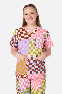 Scrubs With Love - Check It scrub set - multi