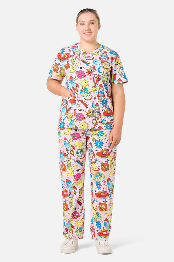 Scrubs With Love - Space scrub set - pink