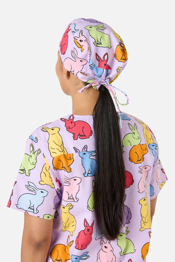 Scrubs With Love - Rain Bunny scrub hat - lilac