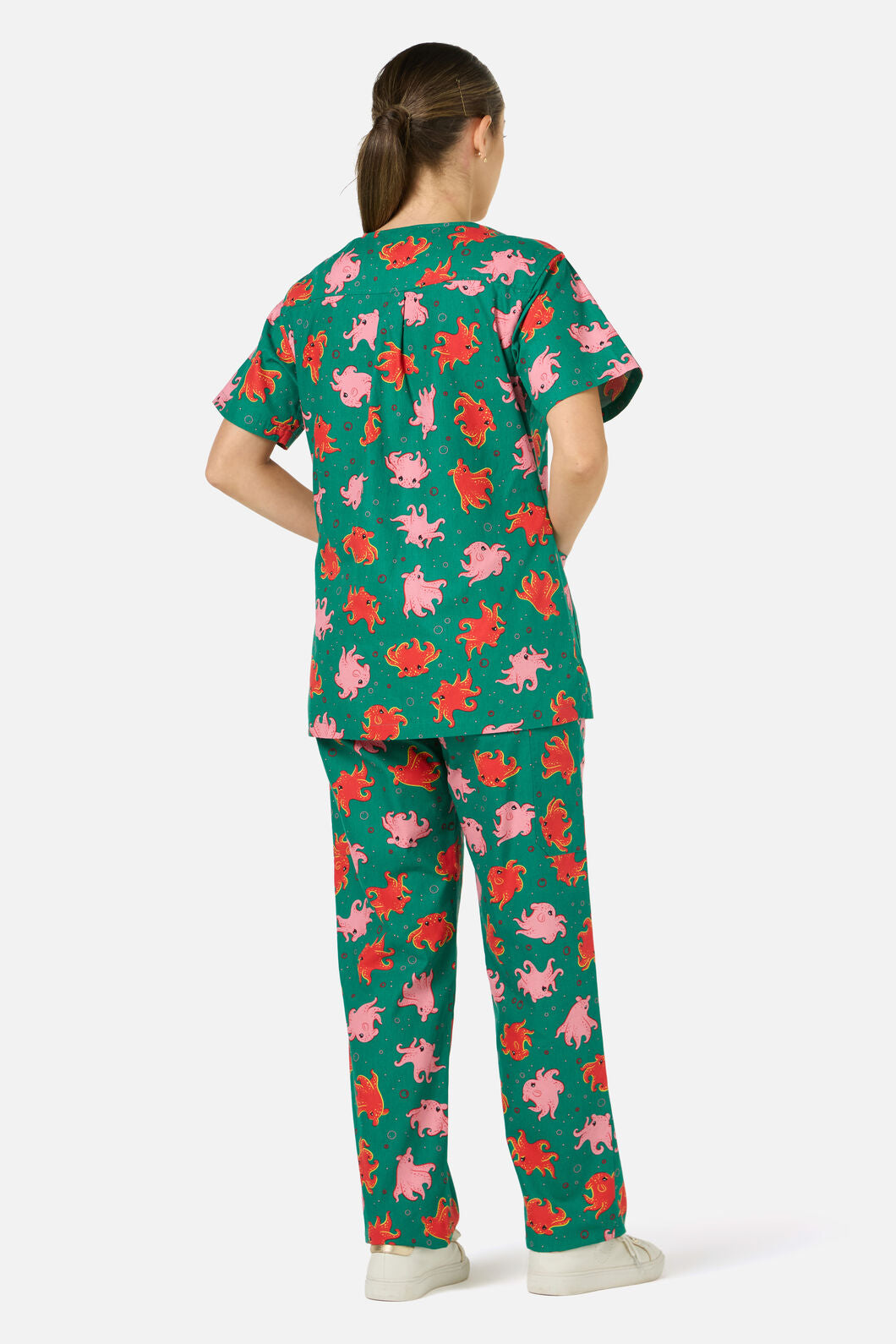 Scrubs With Love - Octopi scrub set - green