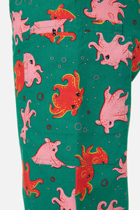 Scrubs With Love - Octopi scrub set - green