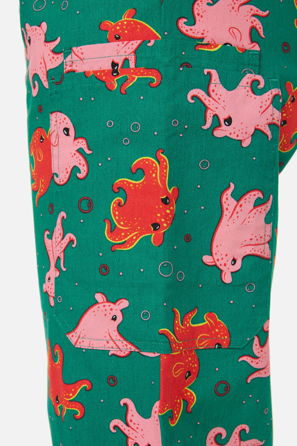 Scrubs With Love - Octopi scrub set - green