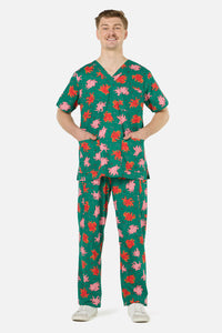 Scrubs With Love - Octopi scrub set - green