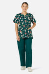 Scrubs With Love - Harmony Top & Pant scrub set - green