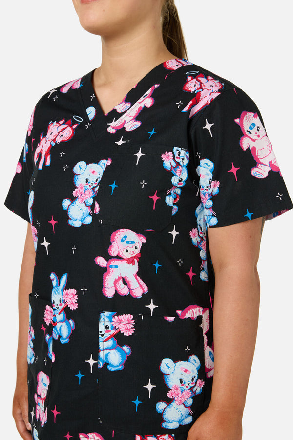 Scrubs With Love - Poppet scrub set - black