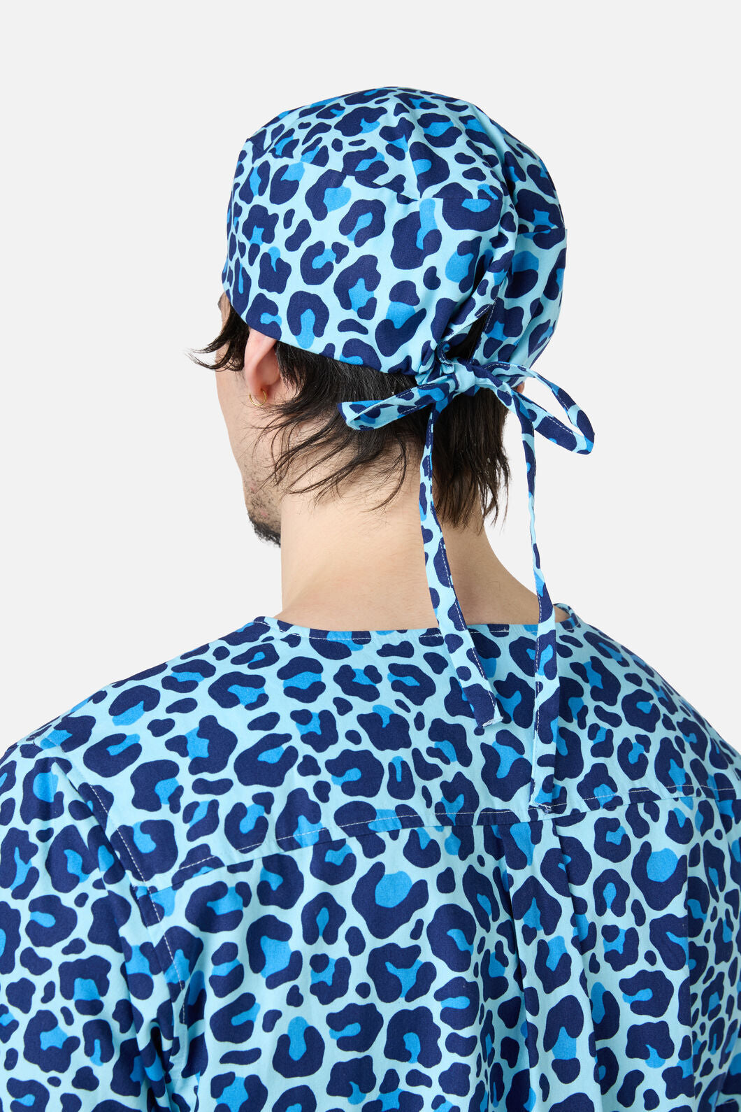 Scrubs With Love - Leopard Cub scrub hat - blue
